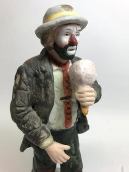 "Cotton Candy" 7"T.Clown Figurine From The Emmett Kelly, Jr. Signature Collection By Flambro