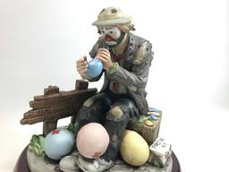 "Balloons For Sale II" 8.5"T.Clown Figurine From The Emmett Kelly, Jr. Signature Collection By Flamb