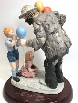 "Making New Friends" 11"T.Clown Figurine From The Emmett Kelly, Jr. Signature Collection By Flambro