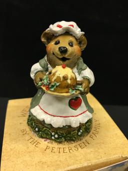 Wee Forest Folk Figurine W/Box "Plum Pudding"