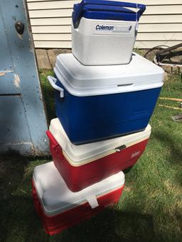 4 Coolers As Shown