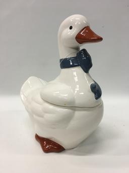 Ceramic Goose Cookie Jar