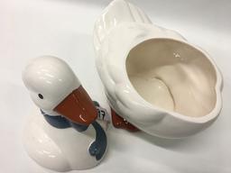Ceramic Goose Cookie Jar