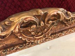 Gold Framed Beveled Wall Mirror