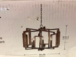 Home Decorators Collection 6-Light Chandelier Zurich Collection Bronze Finish
