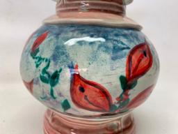 Contemporary Pottery Lidded Jar Signed "Mitch"