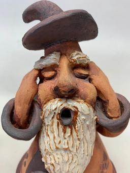(3) Pottery Period Men "Hear No Evil, Speak No Evil, & See No Evil"