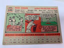 (2) 1956 Topps Baseball Cards-Tigers & Phillies