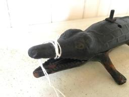 Antique Cast Iron Alligator