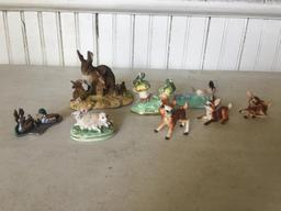 Group Of Miniature Porcelain Animals