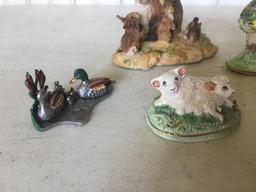 Group Of Miniature Porcelain Animals