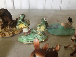 Group Of Miniature Porcelain Animals