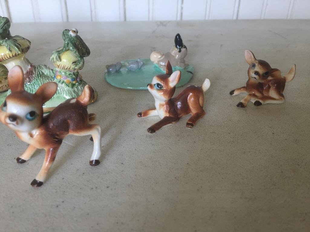 Group Of Miniature Porcelain Animals
