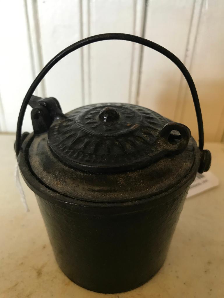 Small Cast Iron Glue Melting Pot By "Fanner Mfg. Co."