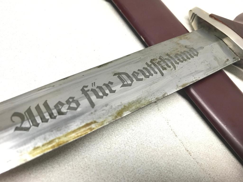 Original German SA Dagger W/Sheath Dated 1941