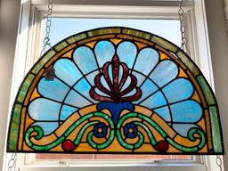 Arched Leaded Glass Window