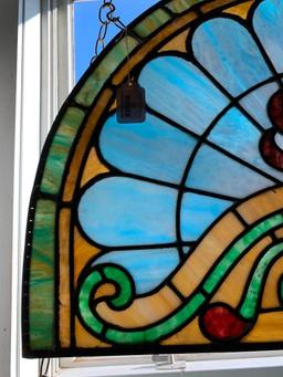 Arched Leaded Glass Window