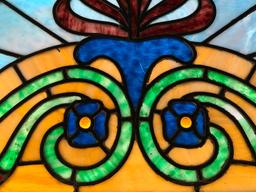 Arched Leaded Glass Window