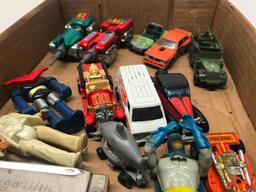 Group Of Diecast Cars & Figures Incl Batman