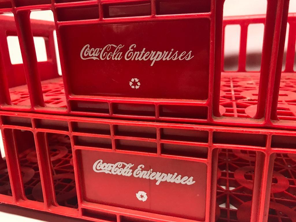 (2) Plastic Coca-Cola Bottle Carriers