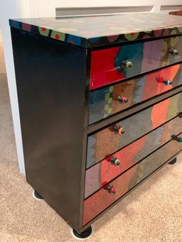 Very Cool 5-Drawer Funky Art Chest