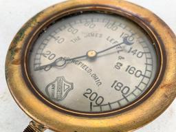 The James Leffel & Co Pressure Gauge Springfield, OH. This Item is 6" in Diameter
