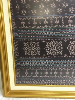 Antique Framed Prayer Rug Made In India