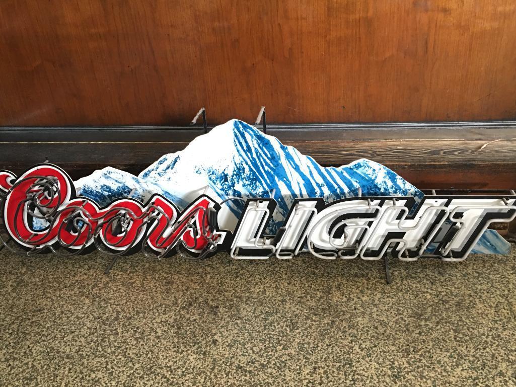Large Coors Light Neon Sign