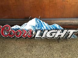 Large Coors Light Neon Sign
