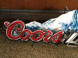 Large Coors Light Neon Sign