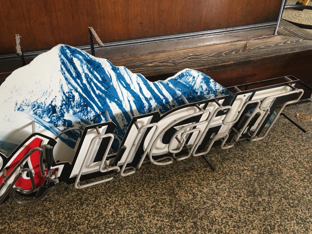 Large Coors Light Neon Sign