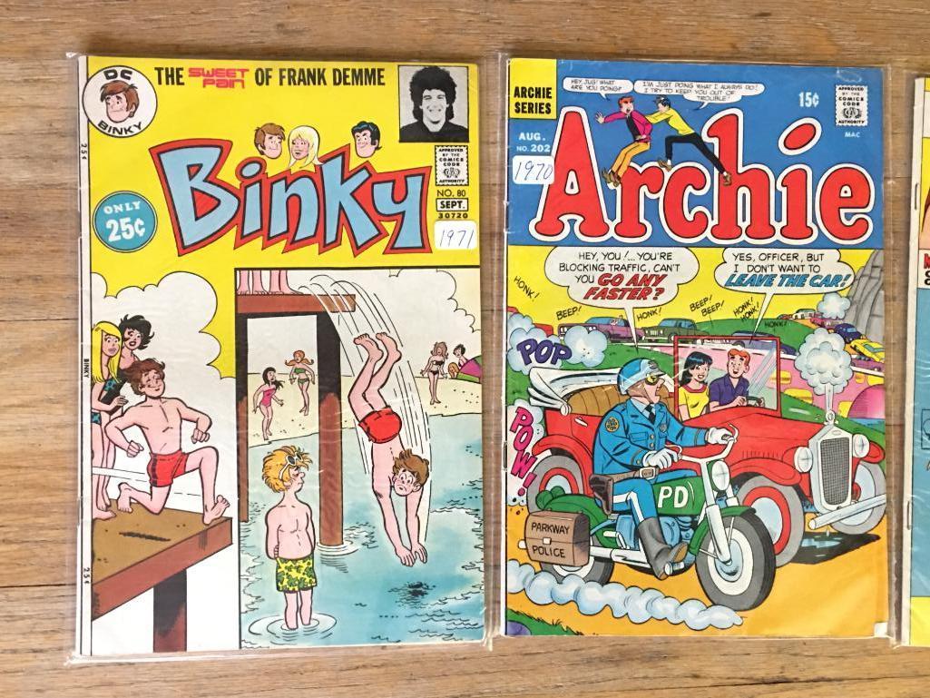 Group of Vintage Archie 1969-1971 Comic Books