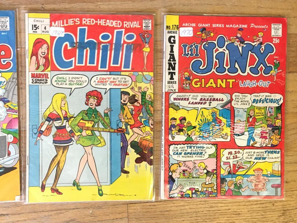 Group of Vintage Archie 1969-1971 Comic Books
