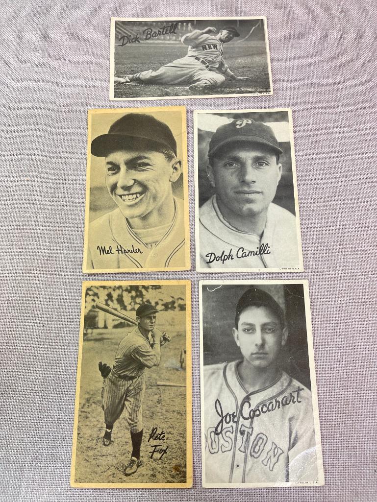 Group of 5 Vintage Baseball Photo Prints