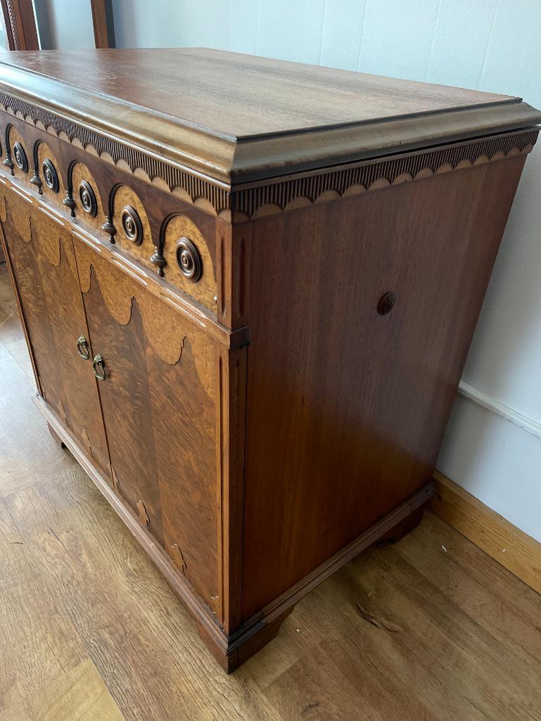 Antique Wooden Bar or Music Cabinet