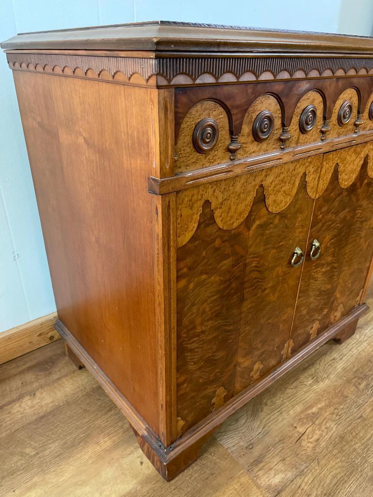 Antique Wooden Bar or Music Cabinet