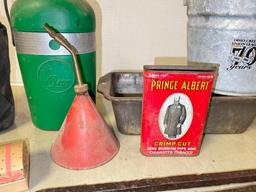 Misc Treasure Lot Incl Canteens, Small Galvanized Bucket and More