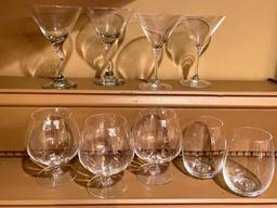 Group of Barware Glasses