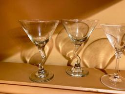 Group of Barware Glasses