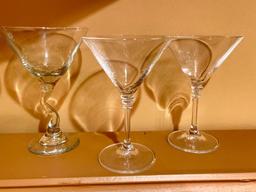 Group of Barware Glasses