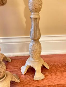 Group of 3 Composite Candle Holders