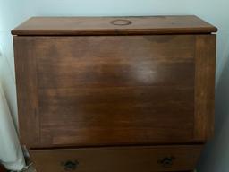 Vintage Wooden Secretary Desk