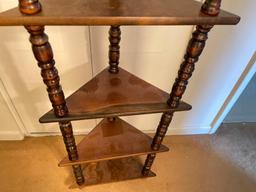 Vintage Wooden Corner Shelf