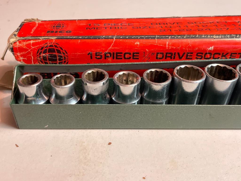 Bico 15 Piece 1/2" Drive Socket Wrench Set