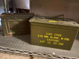 Group of 2 Military Ammo Boxes