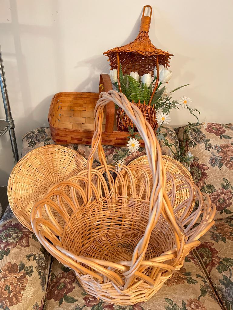 Group of Wicker Baskets