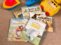 Group of Youth Books and Toys