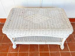 Outdoor Wicker Table