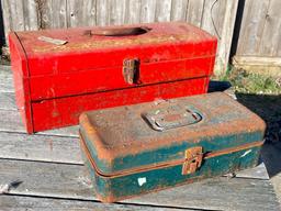 Group of 2 Metal Tool Boxes