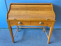 Wooden Roll Top Desk